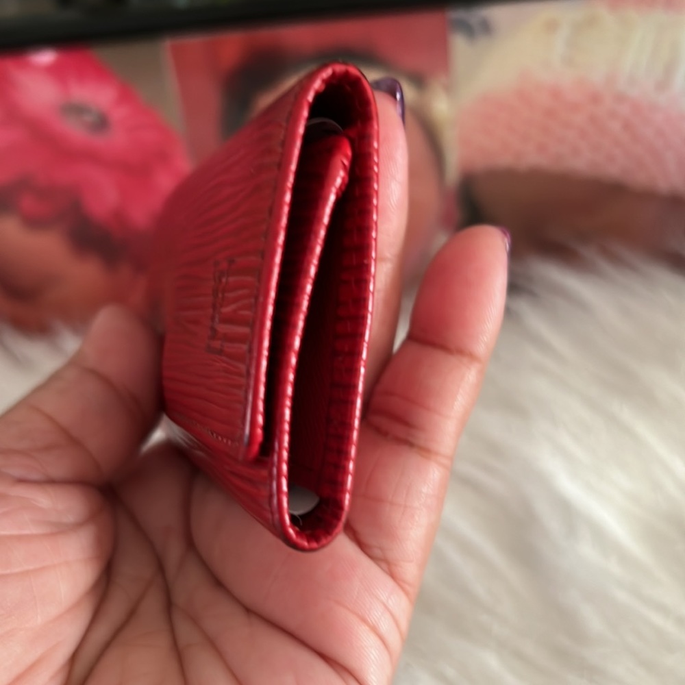 Louis Vuitton Epi Red 4 Keychain. Date Code Ca1917 - image 5